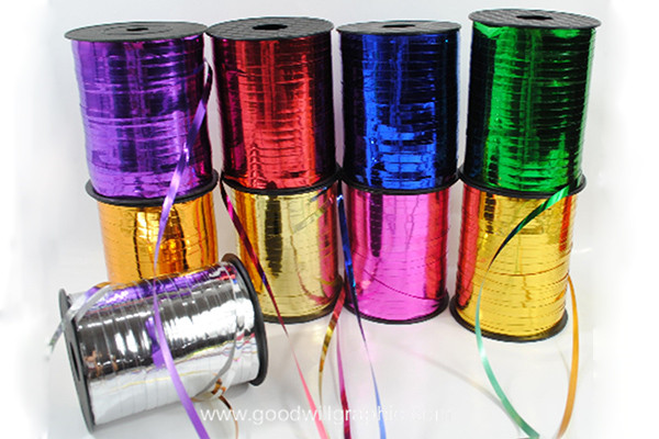 Metallic balloon ribbon 